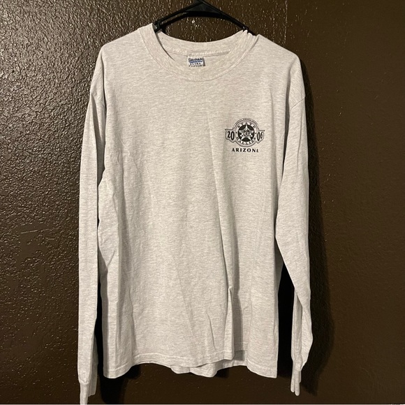 Gray Arizona State Hog Rally Long-sleeve Tee, Size Large - Picture 1 of 4